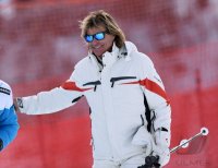 Ski Alpin Kitzbuehel 2015; Abfahrt Training Hansi Hinterseer (AUT)