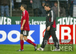 Fussball 1. Bundesliga: Gladbach - Leverkusen, enttaeuschte Lev