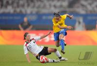 FUSSBALL  Olympia 2008   Halbfinale  Frauen   Brasilien - Deutschland