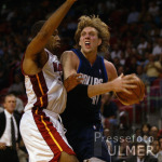 Basketball NBA  Miami vs. Mavericks  Nowitzki