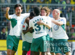 Fussball 1. Bundesliga: Dortmund - Wolfsburg, Jubel WOLFSBURG