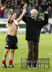 Fussball UCL: Leverkusen - Piraeus,  Jubel Leverkusen
