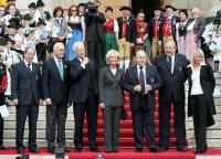 Fussball WM 2006: Empfang des Bayerischen Ministerpraesidenten