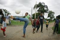 Fussball im Armenviertel Umlazi bei Durban