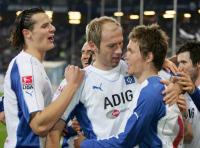 Fussball 1. Bundesliga: Hamburg - Duisburg, Jubel nach 2:0