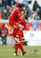 Fussball 1. Bundesliga: Duisburg - Bayern, Jubel SALIHAMIDZIC und DEMICHELIS