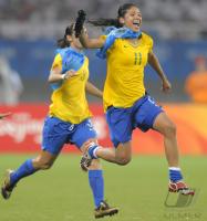 FUSSBALL  Olympia 2008  Peking  Halbfinale Brasilien - Deutschland