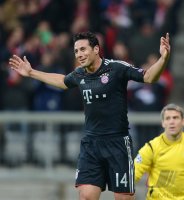Fussball CHL&Acirc;&nbsp; Saison 12/13:  JUBEL Claudio Pizarro (FC Bayern Muenchen)