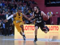 Basketball 1. Bundesliga 16/17 Hauptrunde: Walter Tigers Tuebingen -  s. Oliver Wuerzburg
