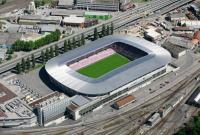 FUSSBALL EM 2008 Luftbild Stadion Genf