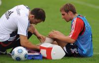 Fussball 1. Bundesliga: Training beim FC Bayern Muenchen