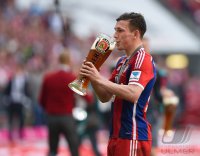 Fussball 1. Bundesliga  Deutscher Meister 14/15 FC Bayern Muenchen