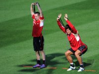 Fussball 1. Bundesliga 11/12: FC Bayern Muenchen Training in Doha