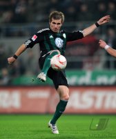 Fussball: 1. Bundesliga Saison 2010/2011: Wolfsburg, PEKARIK am Ball