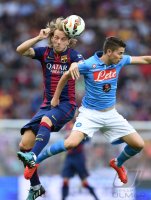 FUSSBALL International 2014/2015:  SSC Neapel - FC Barcelona