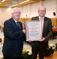 Doppel-Jubilaeum 200 Jahre Schlosskauf / 250 Jahre Kirchweihe St.-Martinus-Kirche in Hirrlingen (Kreis Tuebingen)