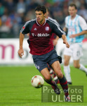 FUSSBALL 1. Bundesliga Michael Ballack (FCB) am Ball
