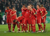 FUSSBALL  DFB POKAL SAISON  11/12  HALBFINALE: Teambild FC Bayern Muenchen