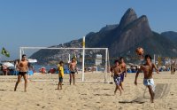 FUSSBALL WM 2014; Schmuckbild Beachsoccer