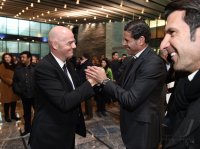 FIFA Praesident Gianni Infantino (Schweiz) erster Tag im Home of Fifa