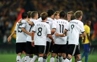 Fussball International  Testspiel:  JUBEL Christian TRAESCH , Bastian SCHWEINSTEIGER , Mario GOETZE , Miroslav KLOSE , Andre SCHUERRLE (v. li., Deutschland)