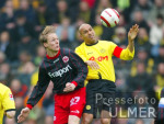 Fussball 1. Bundesliga: Dortmund - Frankfurt, Zweikampf