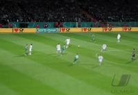 FUSSBALL  DFB Pokal Halbfinale;  Deutsche Post  Werbebanden