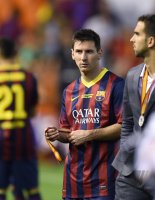 FUSSBALL International COPA DEL REY 13/14:  Lionel Messi (Barca)