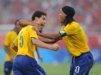 FUSSBALL  Olympia 2008   Vorrunde  Maenner   Brasilien - Belgien