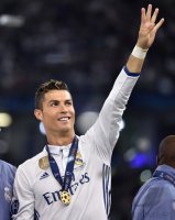 Fussball Champions League Finale 2017: JUBEL Cristiano Ronaldo (Real Madrid)
