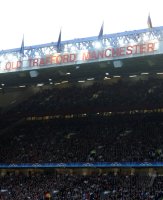 Fussball CHL  Saison 2010/2011:  Logo des Stadions Old Trafford