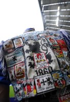 2. Fussball Bundesliga: Fan 1860 Muenchen in einer Kutte in der ALLIANZ ARENA