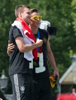 Ankunft der Deutschen Nationalmannschaft in Berlin nach dem Gewinn der Weltmeisterschaft 2014