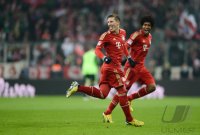 Fussball 1. Bundesliga Saison 12/13:  JUBEL Bastian Schweinsteiger (FC Bayern Muenchen)
