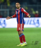 Fussball 1. Bundesliga Saison 14/15: JUBEL Thiago Alcantara (FC Bayern Muenchen)
