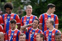 Fussball 1. Bundesliga 2014/2015: Fototermin beim FC Bayern Muenchen