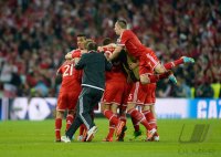 Fussball Champions League Finale 2013:  SCHLUSSJUBEL FC Bayern Muenchen