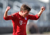Fussball Regionalliga Sued 2011/2012: Jubel Bastian Mueller (FC Bayern II)