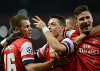 FUSSBALL  CHL  Saison 2013/2014: JUBEL Arsenal London