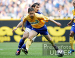 Fussball 1. Bundesliga: Schalke - Berlin, Zweikampf