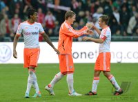 Fussball 1. Bundesliga Saison 12/13: JUBEL Dante (FC Bayern Muenchen)