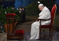 Rom Karfreitag 2015; Via Crucis am Kolosseum; Papst Franziskus I.