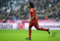 Fussball 1. Bundesliga, Saison 2012/2013:  JUBEL nach dem TOR zum 4:0 , Dante (FC Bayern Muenchen)