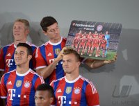 Fussball 1. Bundesliga 2014/2015: Fototermin beim FC Bayern Muenchen