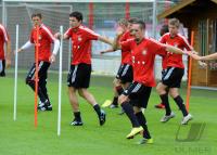 Fussball 1. Bundesliga: Training beim FC Bayern Muenchen