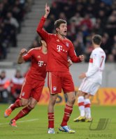 Fussball 1. Bundesliga Saison 12/13:  JUBEL Thomas Mueller (FC Bayern Muenchen)