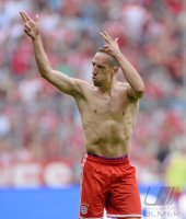 Fussball  1. Bundesliga  13/14: JUBEL Franck Ribery (FC Bayern Muenchen)