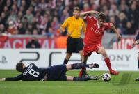 FUSSBALL  International CHL 09/10: FC Bayern  Muenchen - Olympique Lyon
