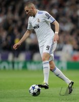 Fussball CHL  Saison 2010/2011:  Karim Benzema (Real Madrid)