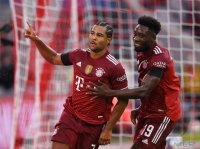 Fussball 1. Bundesliga Saison 21/22: FC Bayern Muenchen -  1. FC Koeln